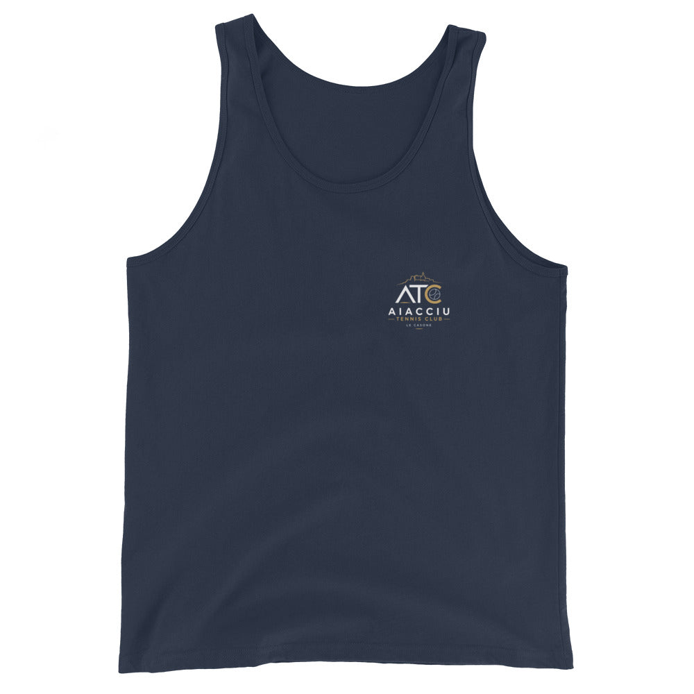 Débardeur classique homme Aiacciu Tennis Club — Bleu marine, vue de face