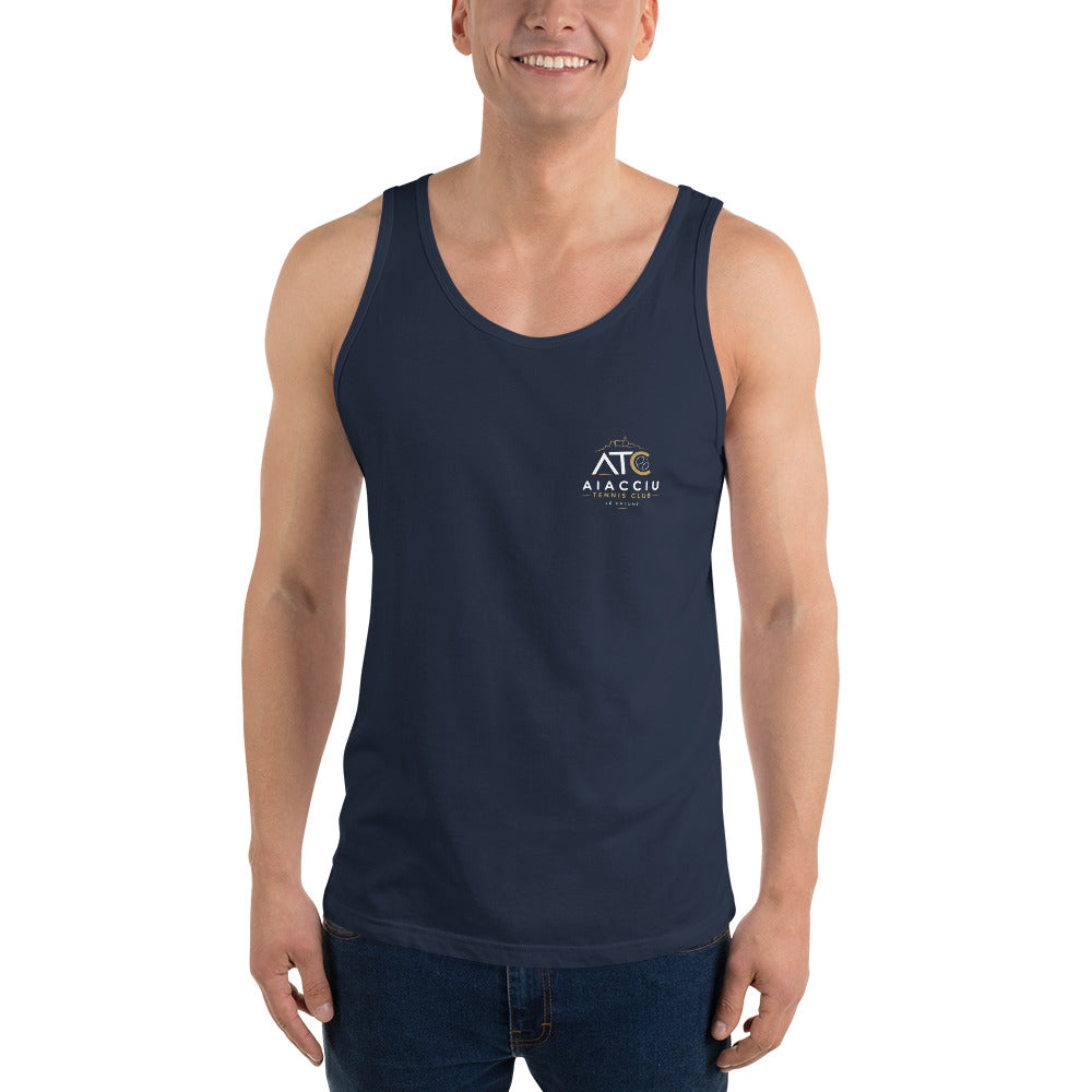 Débardeur classique homme Aiacciu Tennis Club — Bleu marine, vue de face