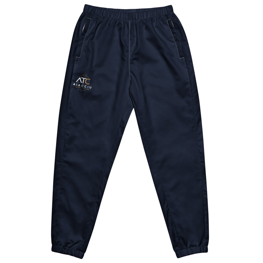 Pantalon de survêtement large unisexe Aiacciu Tennis Club — Blanc, vue de face