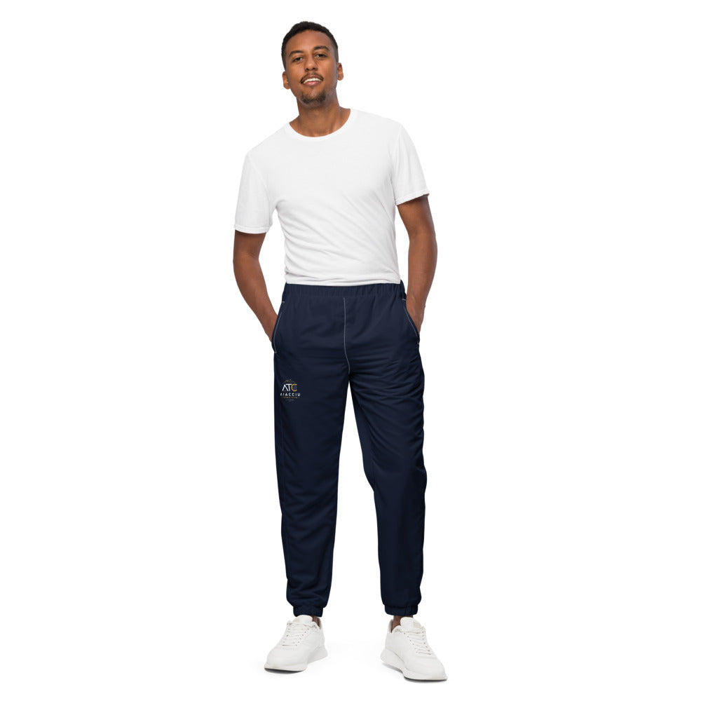 Pantalon de survêtement large unisexe Aiacciu Tennis Club — Blanc, vue de face