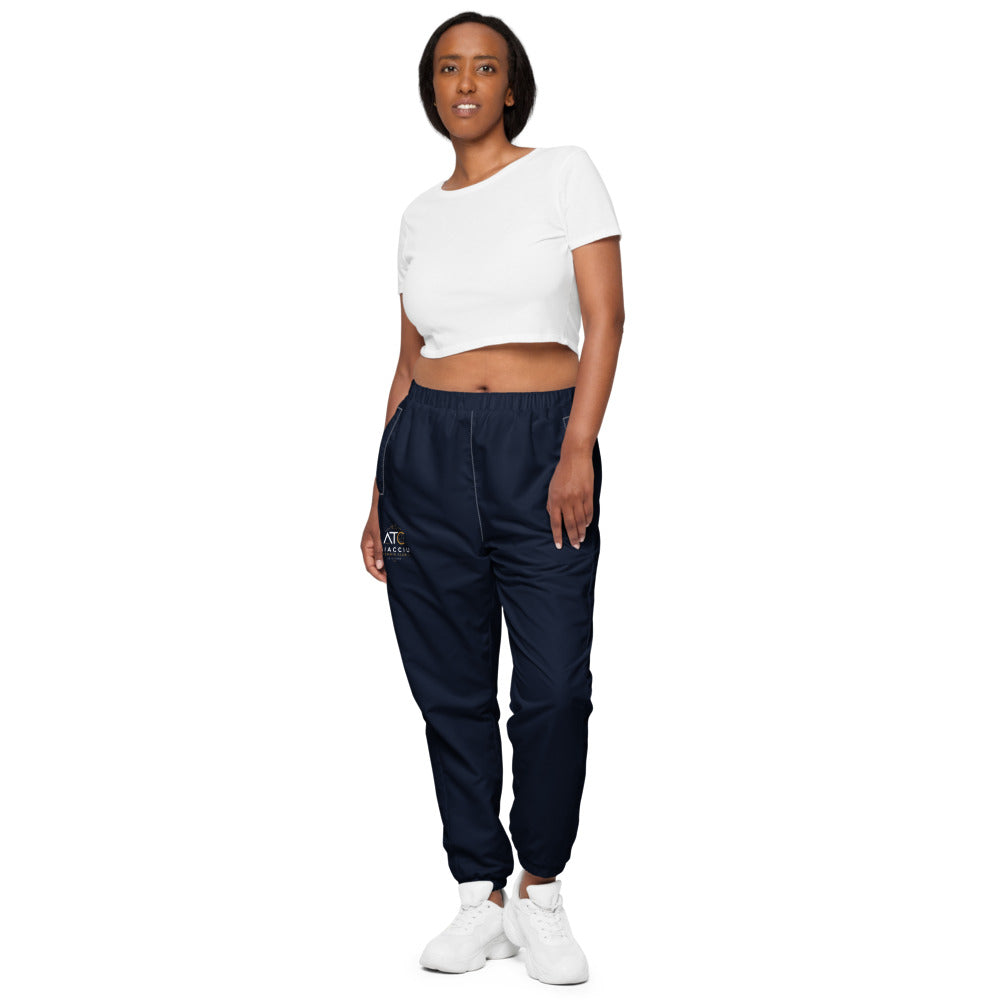 Pantalon de survêtement large unisexe Aiacciu Tennis Club — Blanc, vue de face