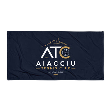 Serviette classique Aiacciu Tennis Club — Blanc, flat
