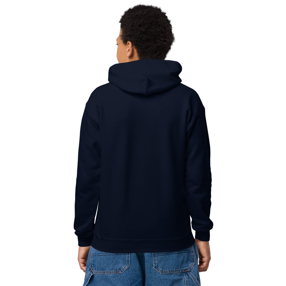 Sweat classique à capuche enfant Aiacciu Tennis Club — Bleu marine, vue de dos
