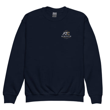 Sweat classique enfant Aiacciu Tennis Club — Bleu marine, vue de face