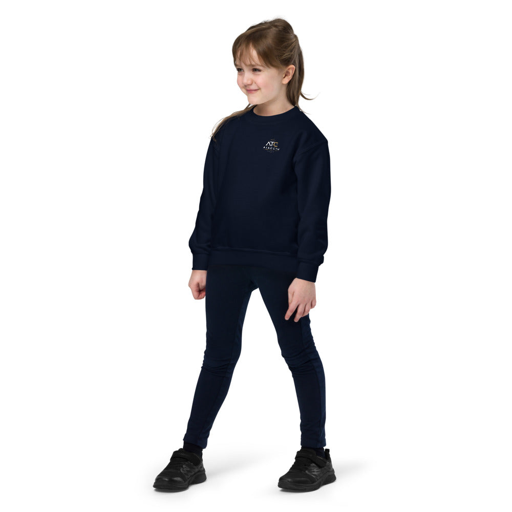 Sweat classique enfant Aiacciu Tennis Club — Bleu marine, vue de face