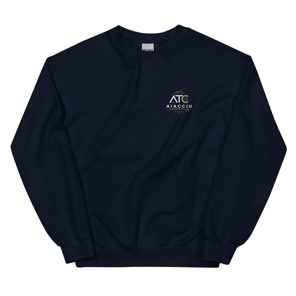 Sweat classique unisexe (39,90) Aiacciu Tennis Club — Bleu marine, vue de face