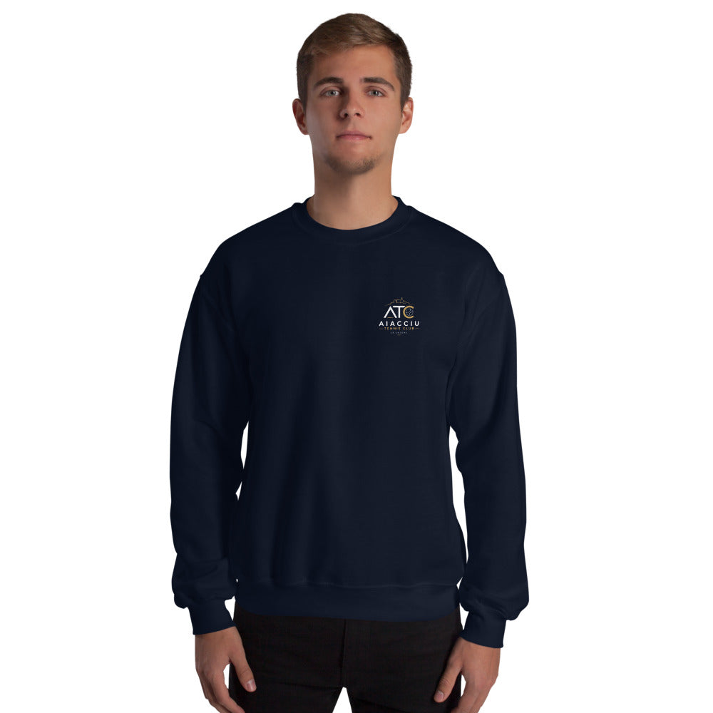Sweat classique unisexe (39,90) Aiacciu Tennis Club — Bleu marine, vue de face