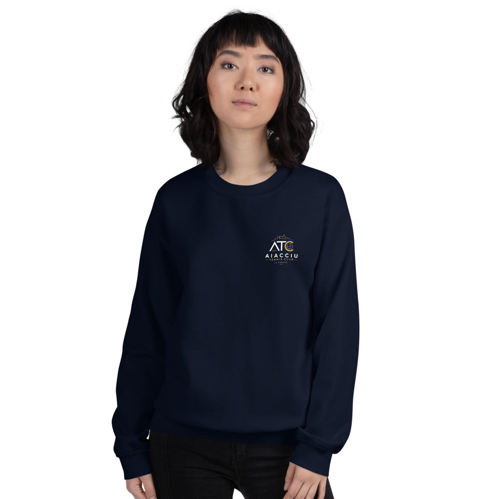 Sweat classique unisexe (39,90) Aiacciu Tennis Club — Bleu marine, vue de face