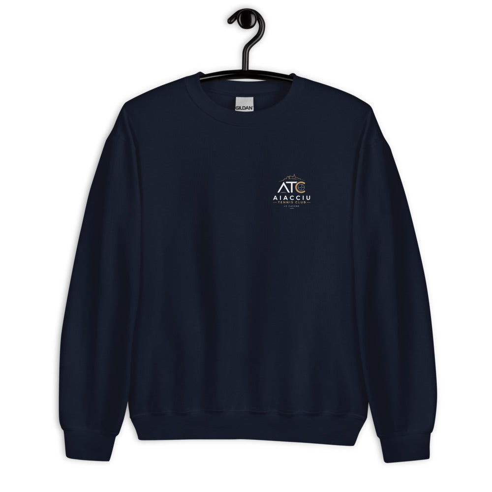 Sweat classique unisexe (39,90) Aiacciu Tennis Club — Bleu marine, vue de face
