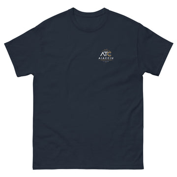 T-shirt classique unisexe Aiacciu Tennis Club — Bleu marine, vue de face