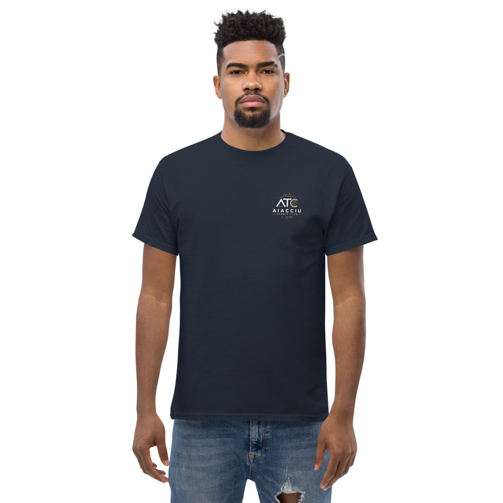 T-shirt classique unisexe Aiacciu Tennis Club — Bleu marine, vue de face