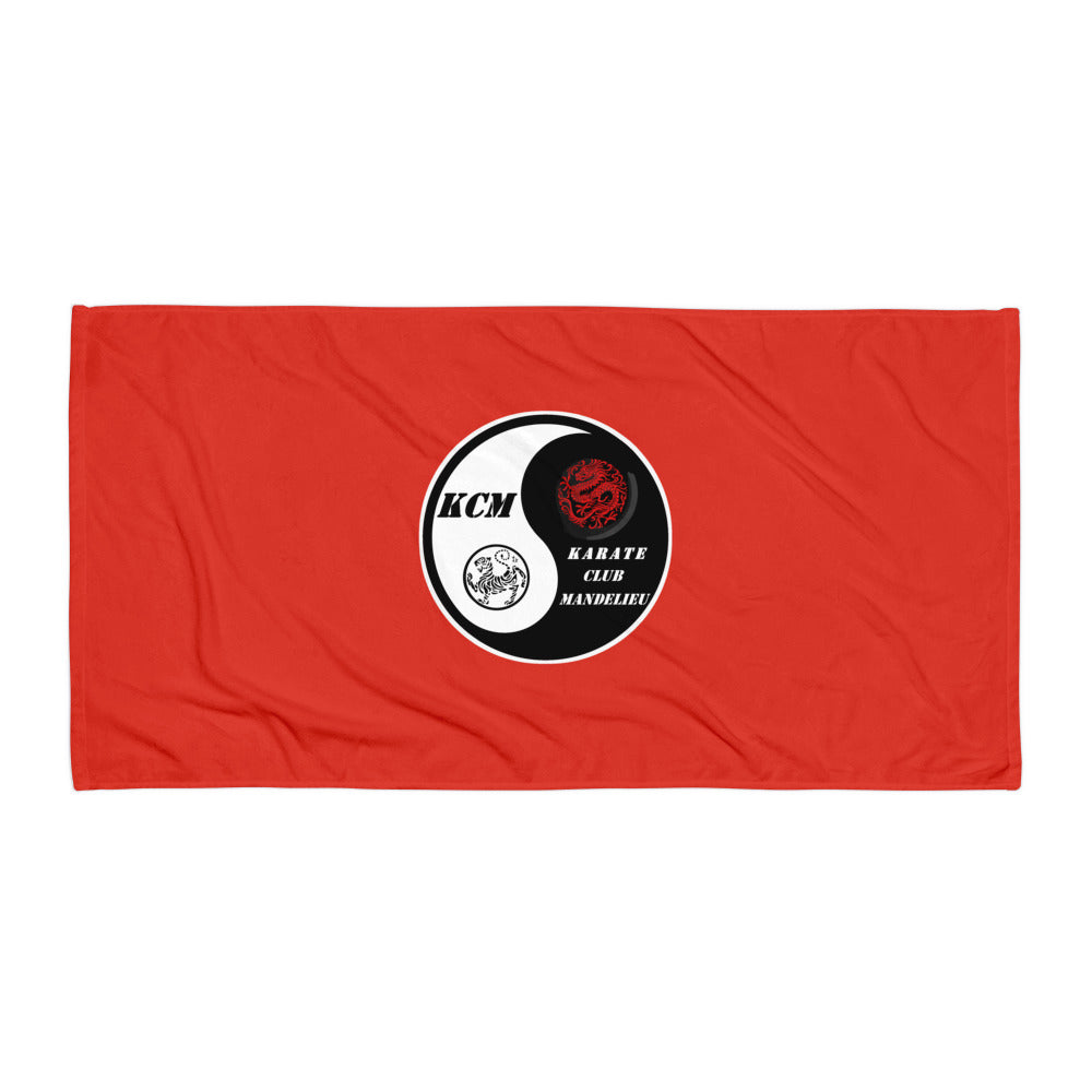 Serviette classique KARATE CLUB MANDELIEU — Blanc, flat