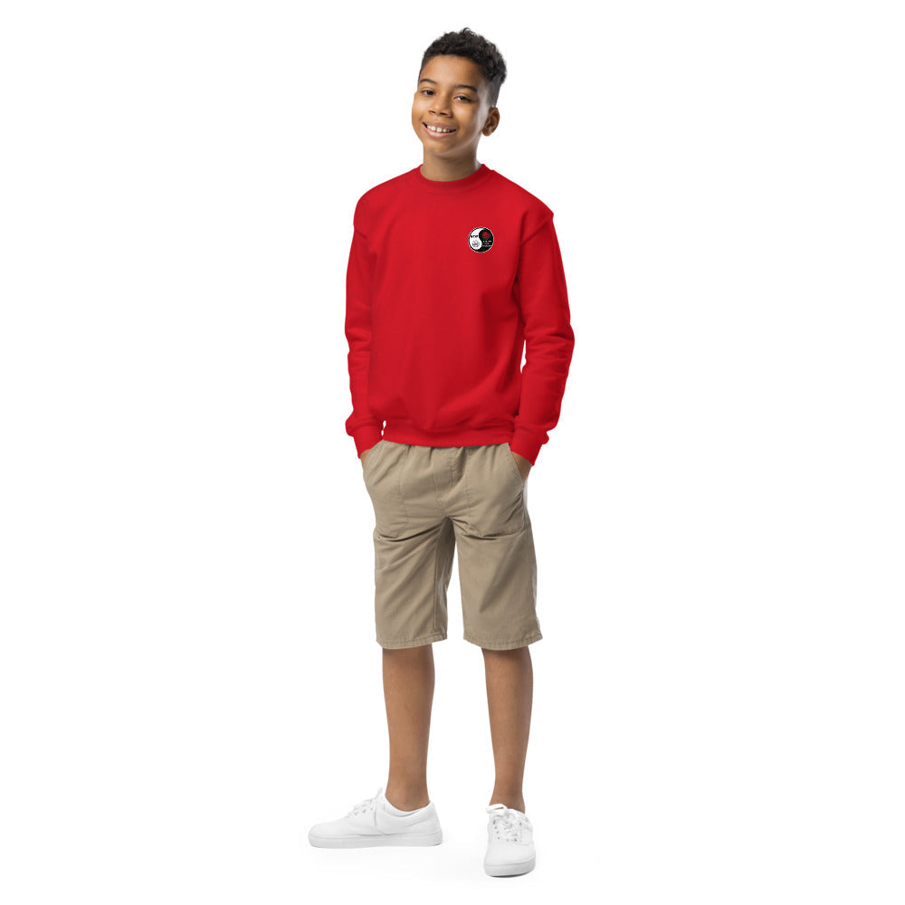 Sweat classique enfant KARATE CLUB MANDELIEU — Rouge, vue de face