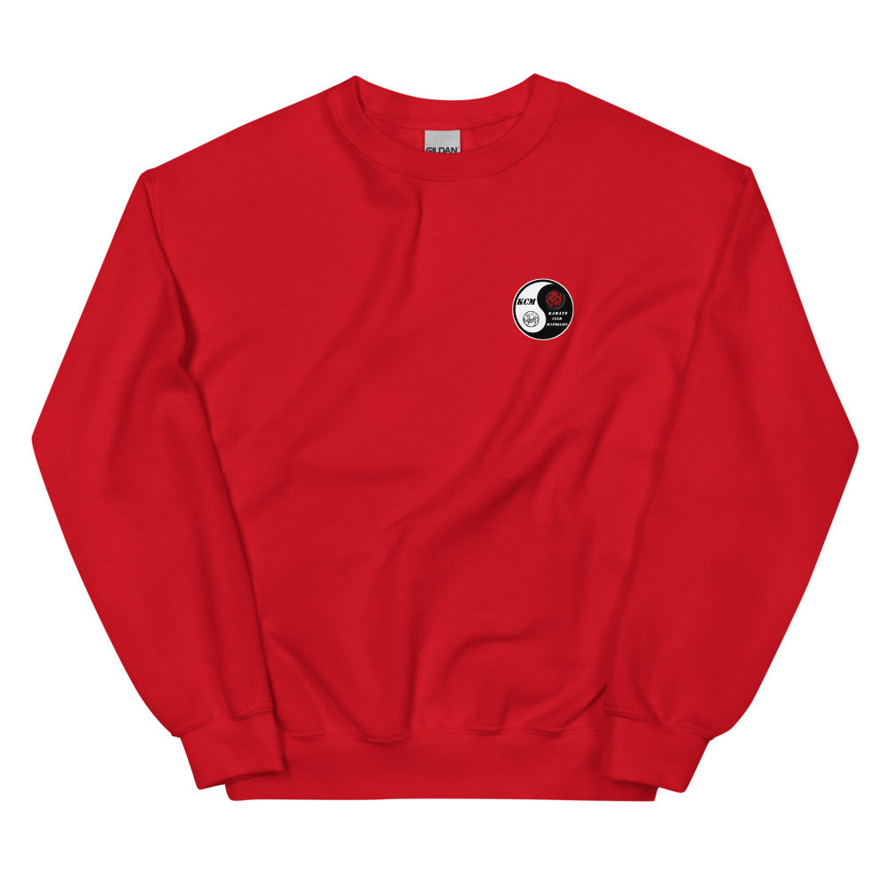 Sweat classique unisexe (39,90) KARATE CLUB MANDELIEU — Rouge, vue de face