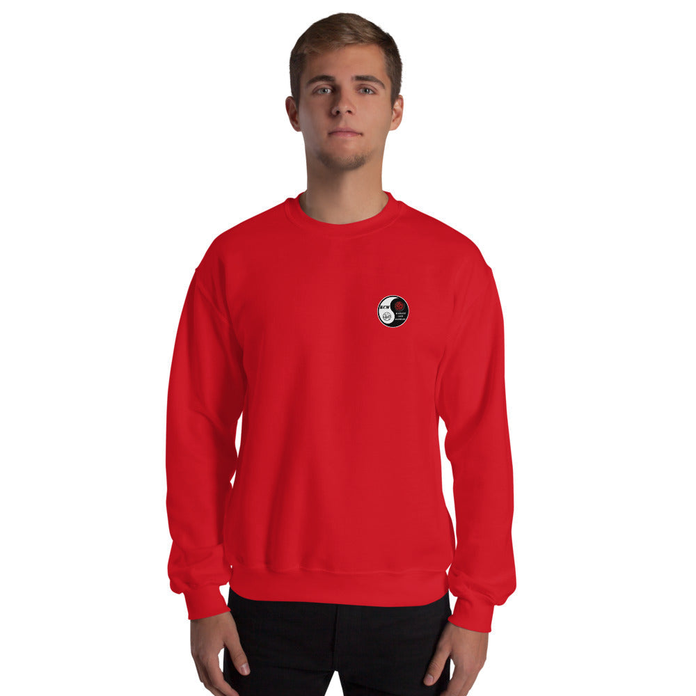 Sweat classique unisexe (39,90) KARATE CLUB MANDELIEU — Rouge, vue de face