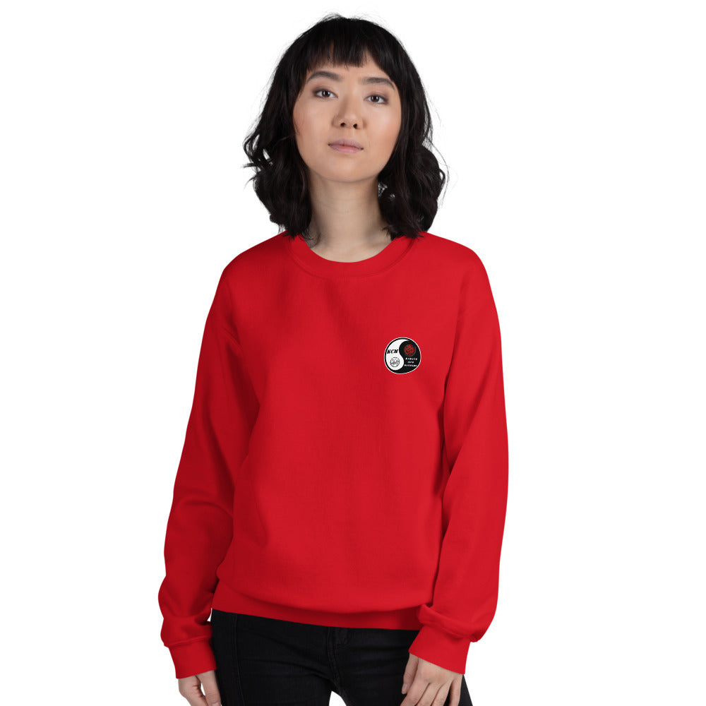 Sweat classique unisexe (39,90) KARATE CLUB MANDELIEU — Rouge, vue de face