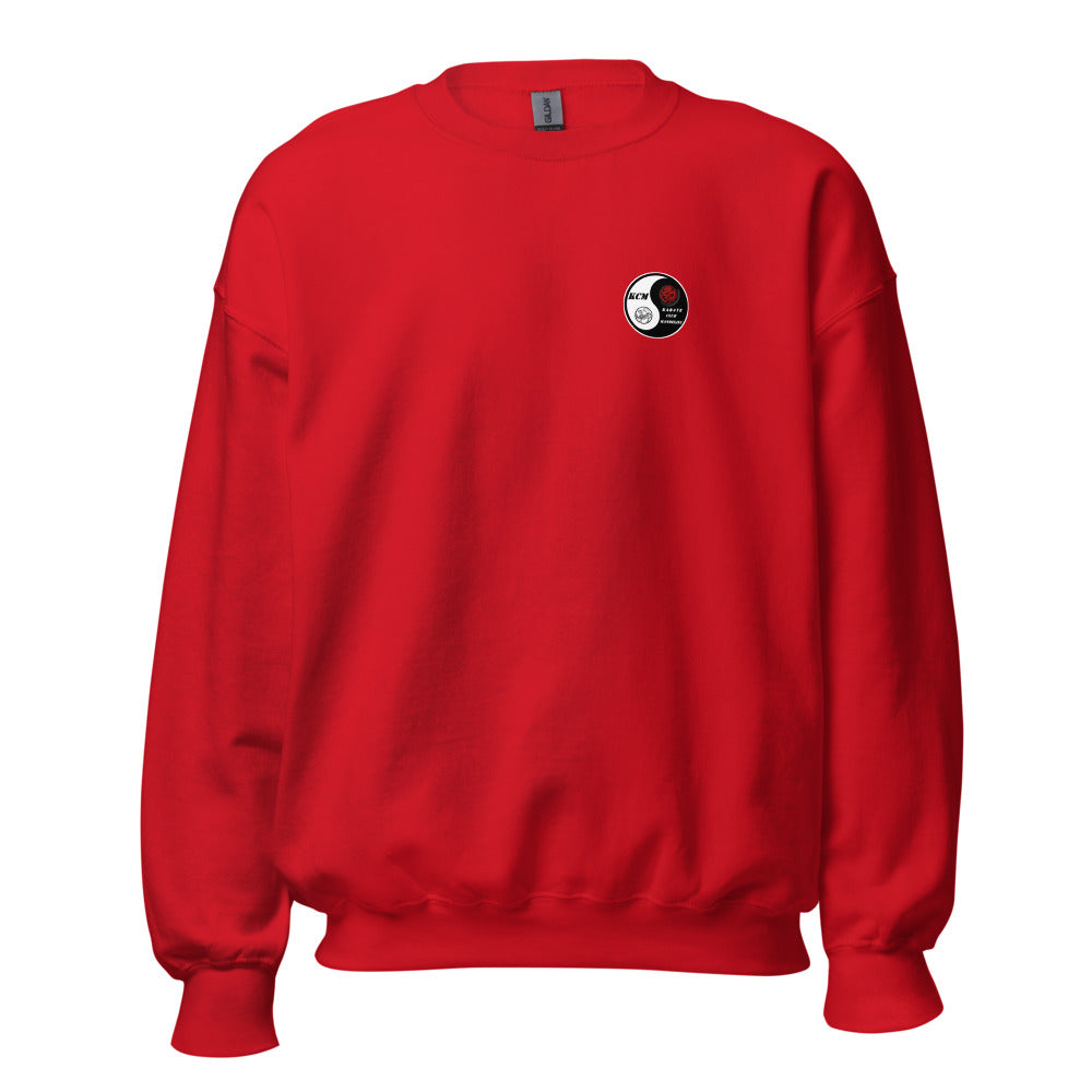 Sweat classique unisexe (39,90) KARATE CLUB MANDELIEU — Rouge, vue de face