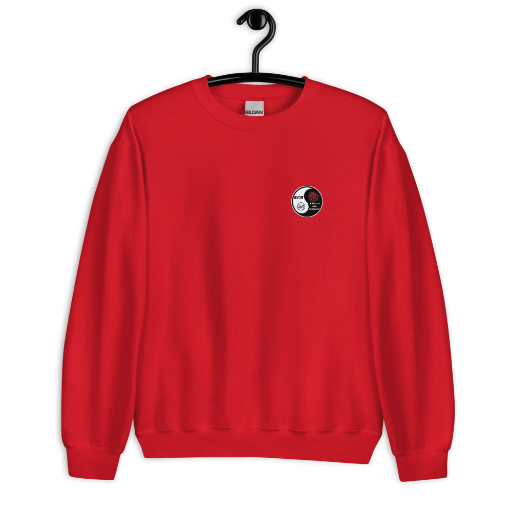 Sweat classique unisexe (39,90) KARATE CLUB MANDELIEU — Rouge, vue de face