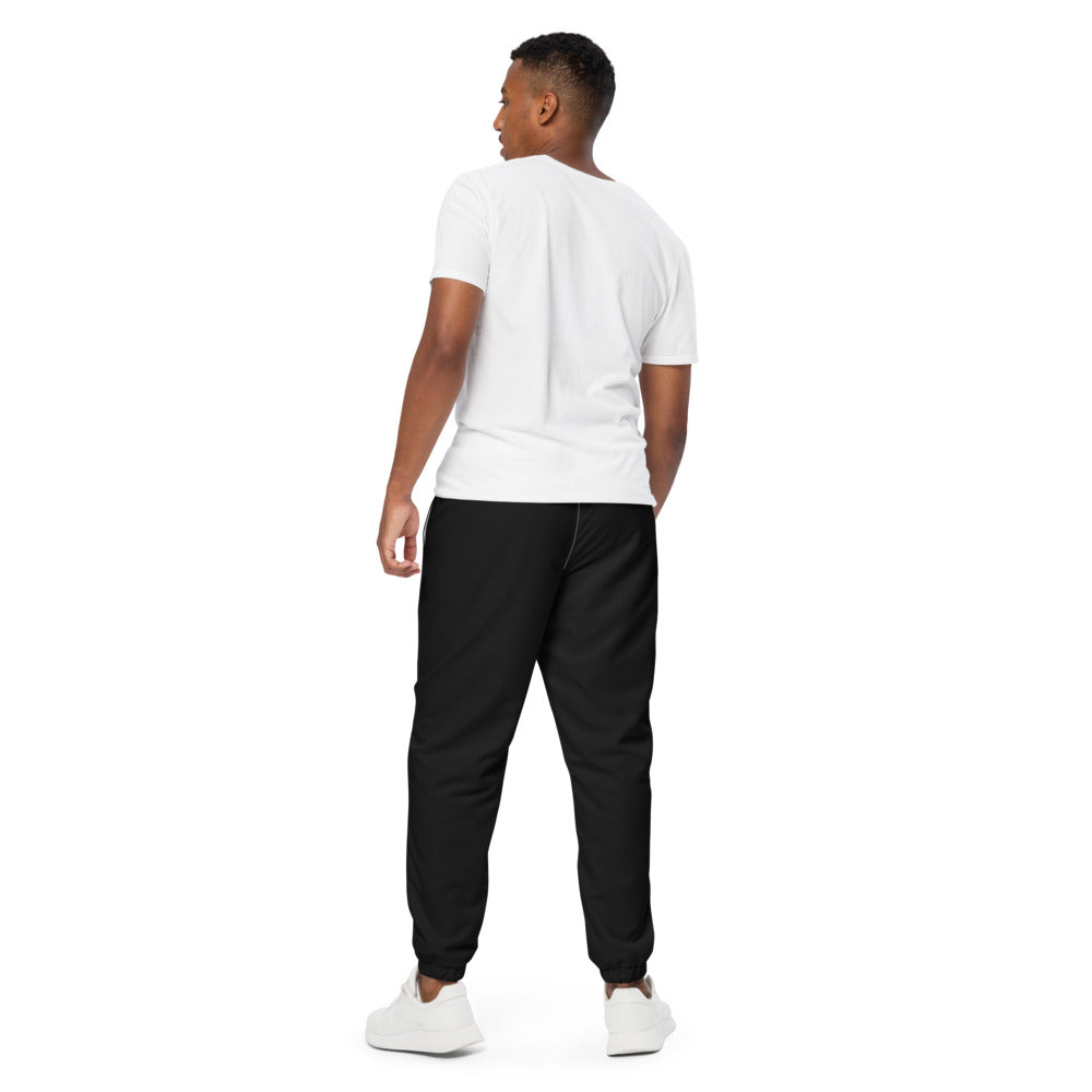 Pantalon de survêtement large unisexe Klubs (démo) — Noir, vue de dos