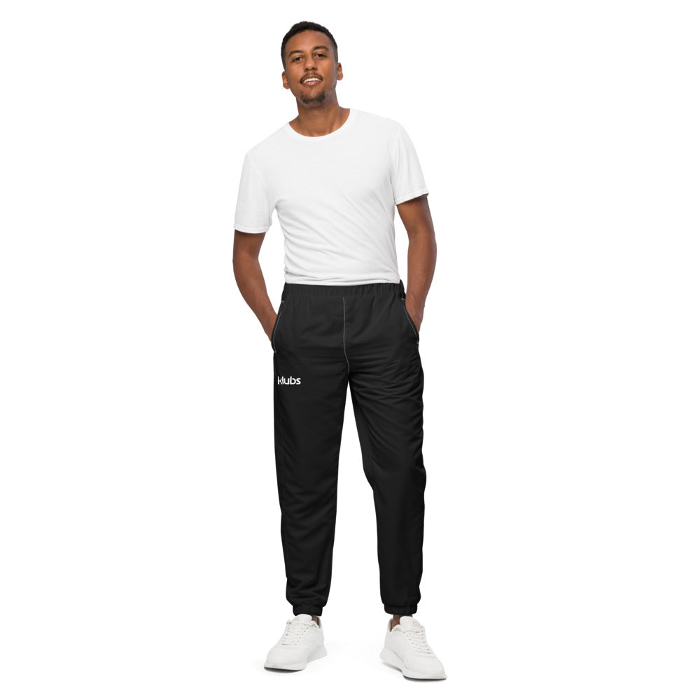 Pantalon de survêtement large unisexe Klubs (démo) — Noir, vue de face