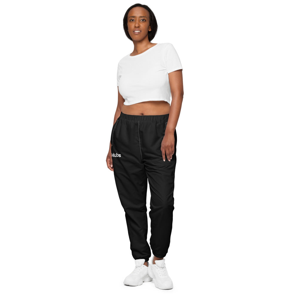 Pantalon de survêtement large unisexe Klubs (démo) — Noir, vue de face