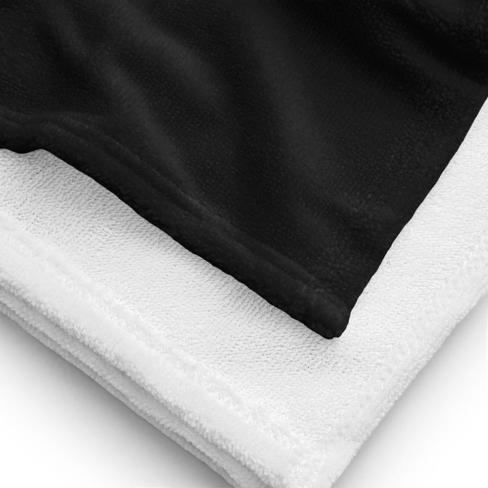 Serviette classique Klubs (Démo) — Noir, detail du produit