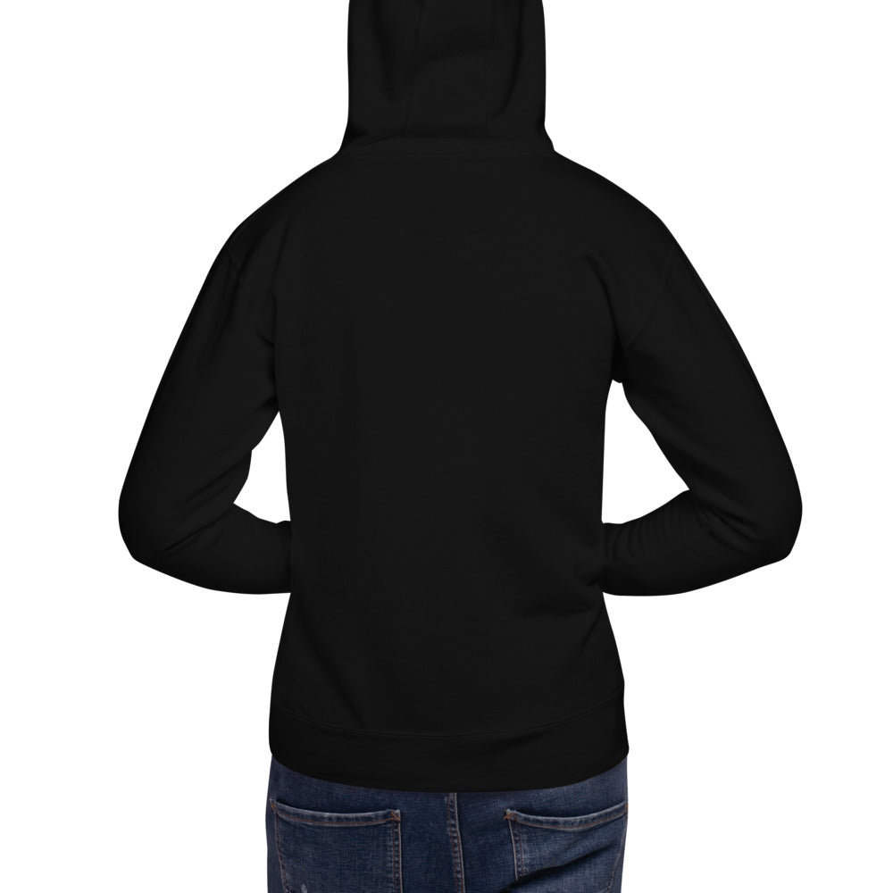 Sweat classique à capuche unisexe Klubs (démo) — Noir, vue de dos