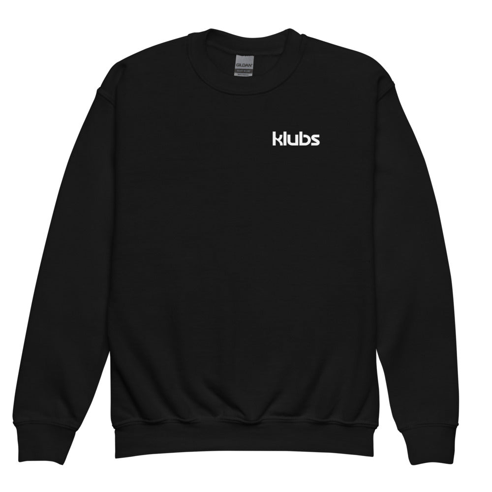 Sweat classique enfant Klubs (démo) — Noir, vue de face