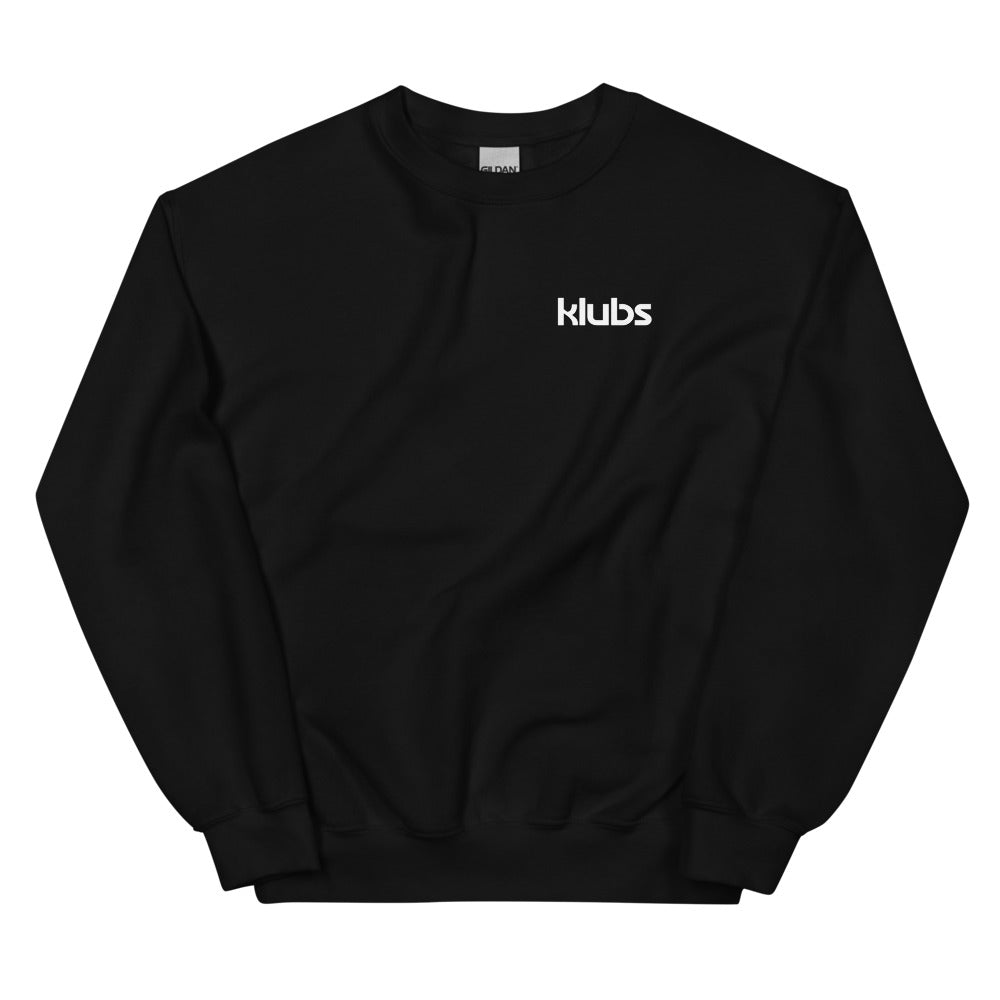 Sweat classique unisexe (39,90) Klubs (démo) — Noir, vue de face
