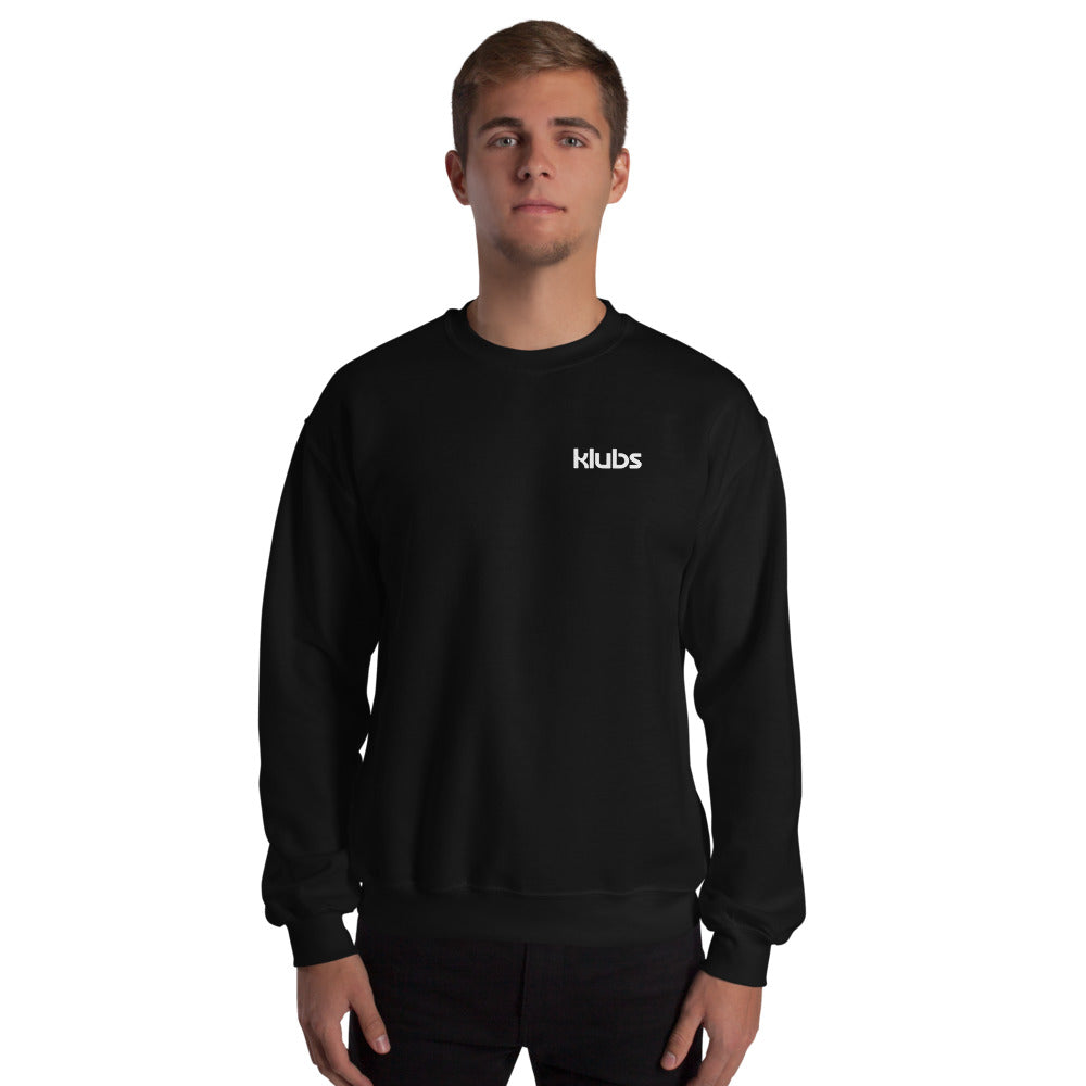 Sweat classique unisexe (39,90) Klubs (démo) — Noir, vue de face