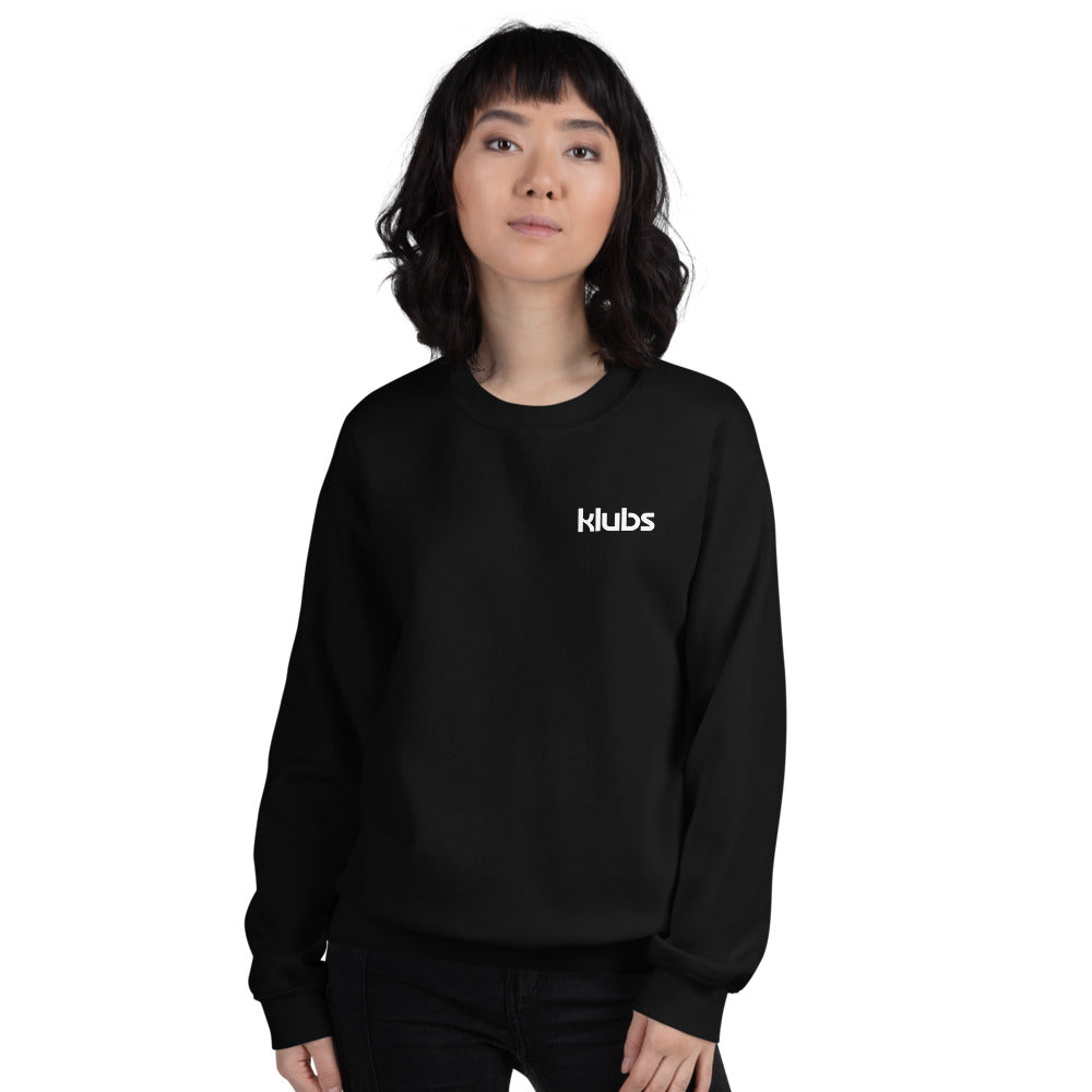 Sweat classique unisexe (39,90) Klubs (démo) — Noir, vue de face