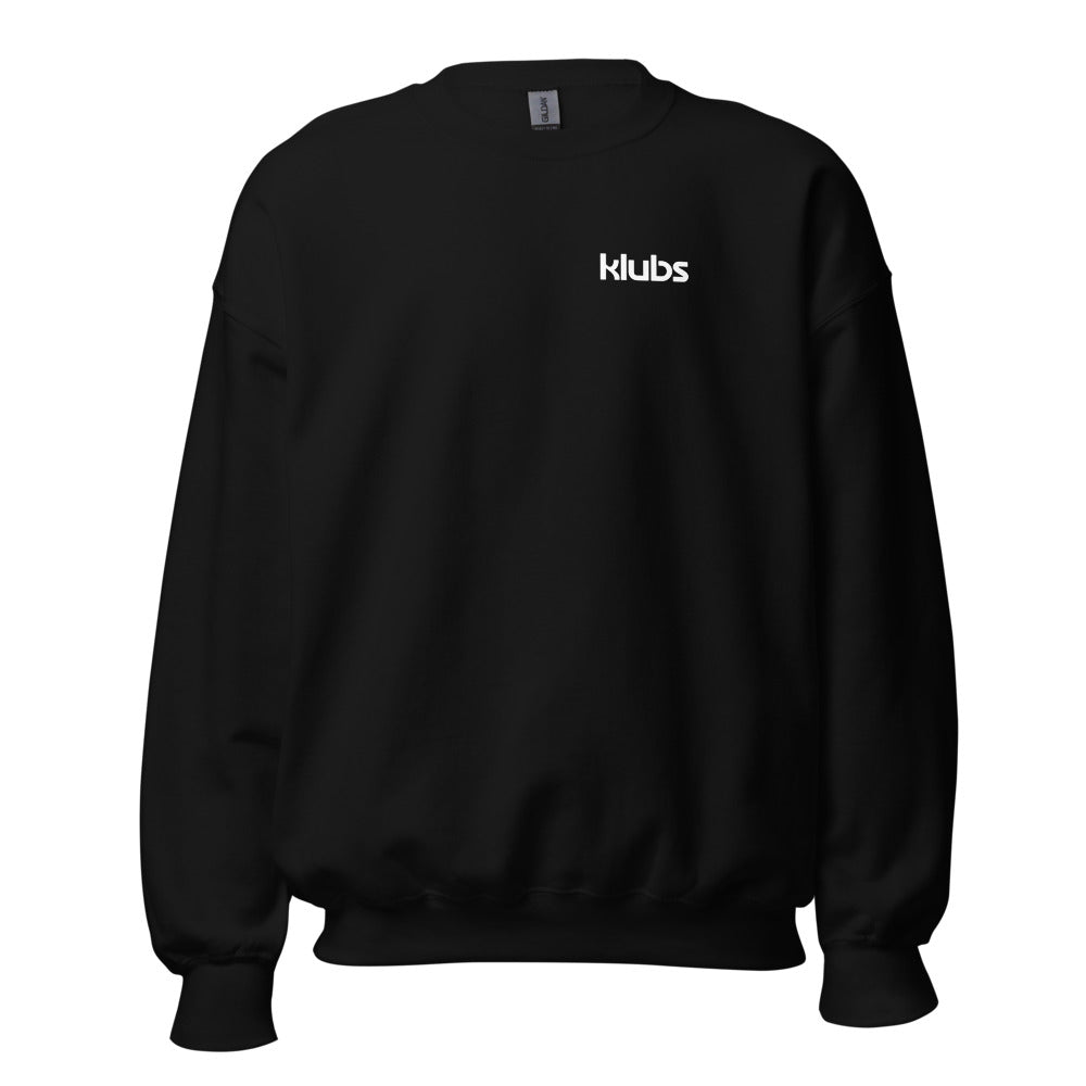 Sweat classique unisexe (39,90) Klubs (démo) — Noir, vue de face