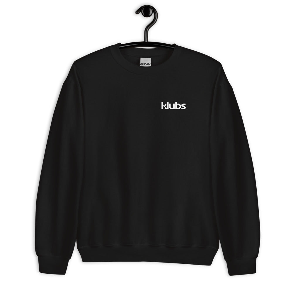 Sweat classique unisexe (39,90) Klubs (démo) — Noir, vue de face