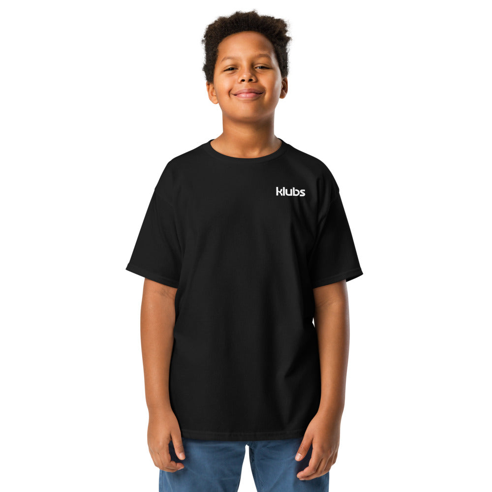T-shirt classique enfant Klubs (démo) — Noir, vue de face