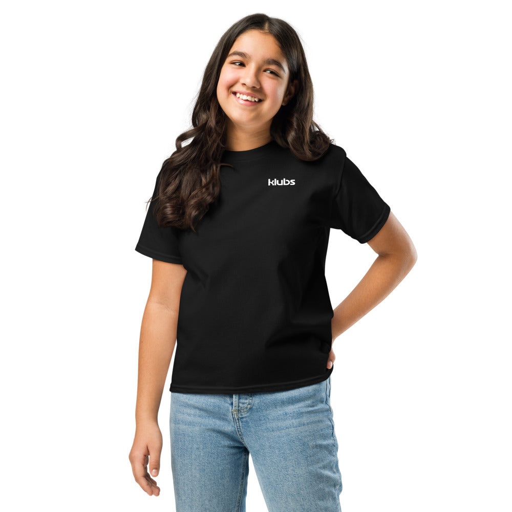 T-shirt classique enfant Klubs (démo) — Noir, vue de face