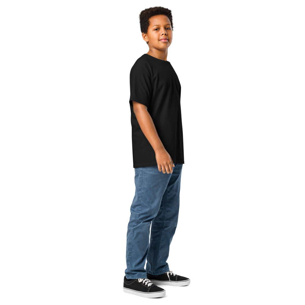 T-shirt classique enfant Klubs (démo) — Noir, vue trois quarts
