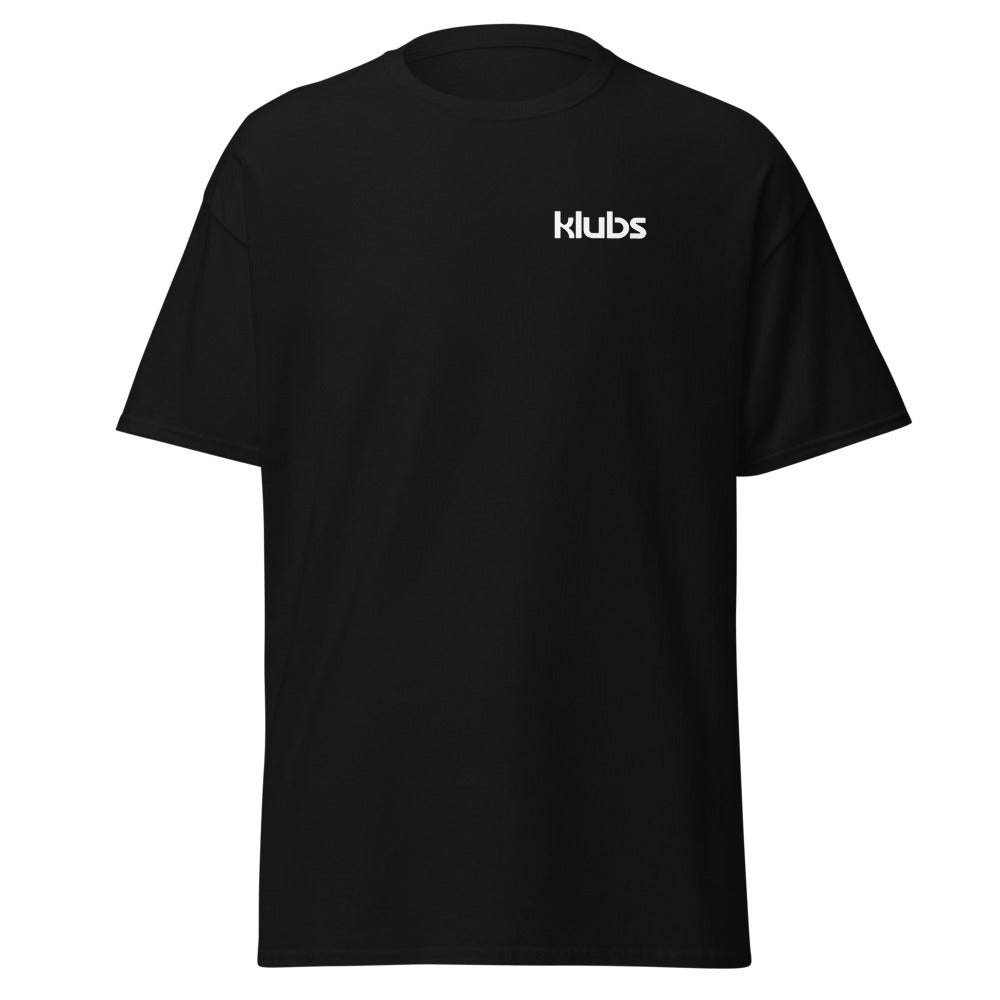 T-shirt classique unisexe Klubs (démo) — Noir, vue de face