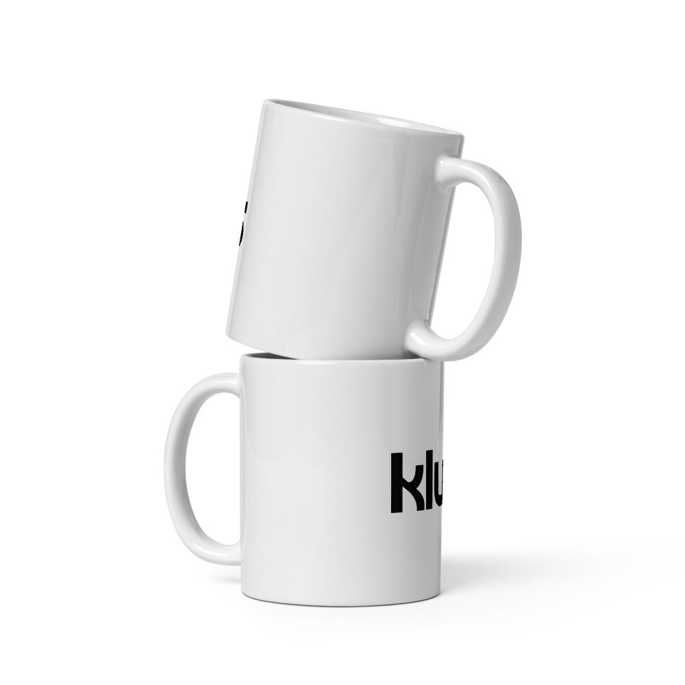 Mug classique Blanc Brillant KLUBS — Blanc, front view