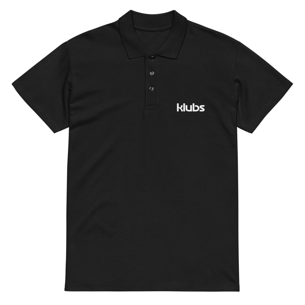 Polo classique unisexe KLUBS, Noir, vue de face