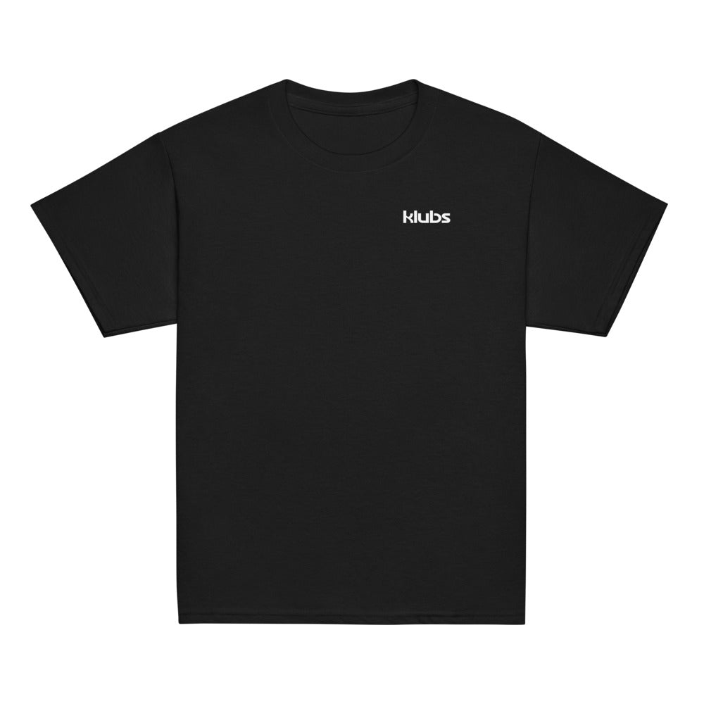 T-shirt classique enfant KLUBS — Noir, vue de face