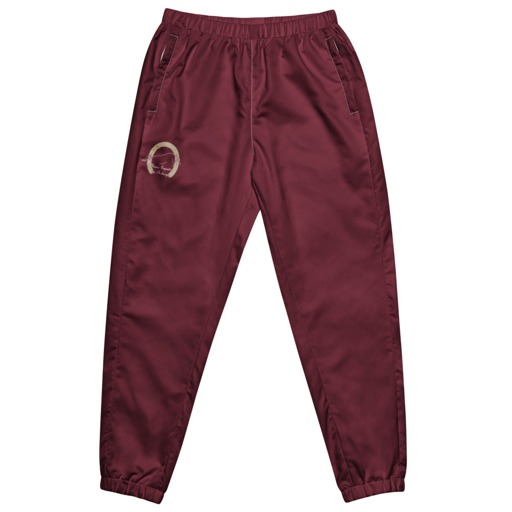 Pantalon de survêtement large unisexe Les Poneys du Roheryn, Blanc, à plat, vue de face