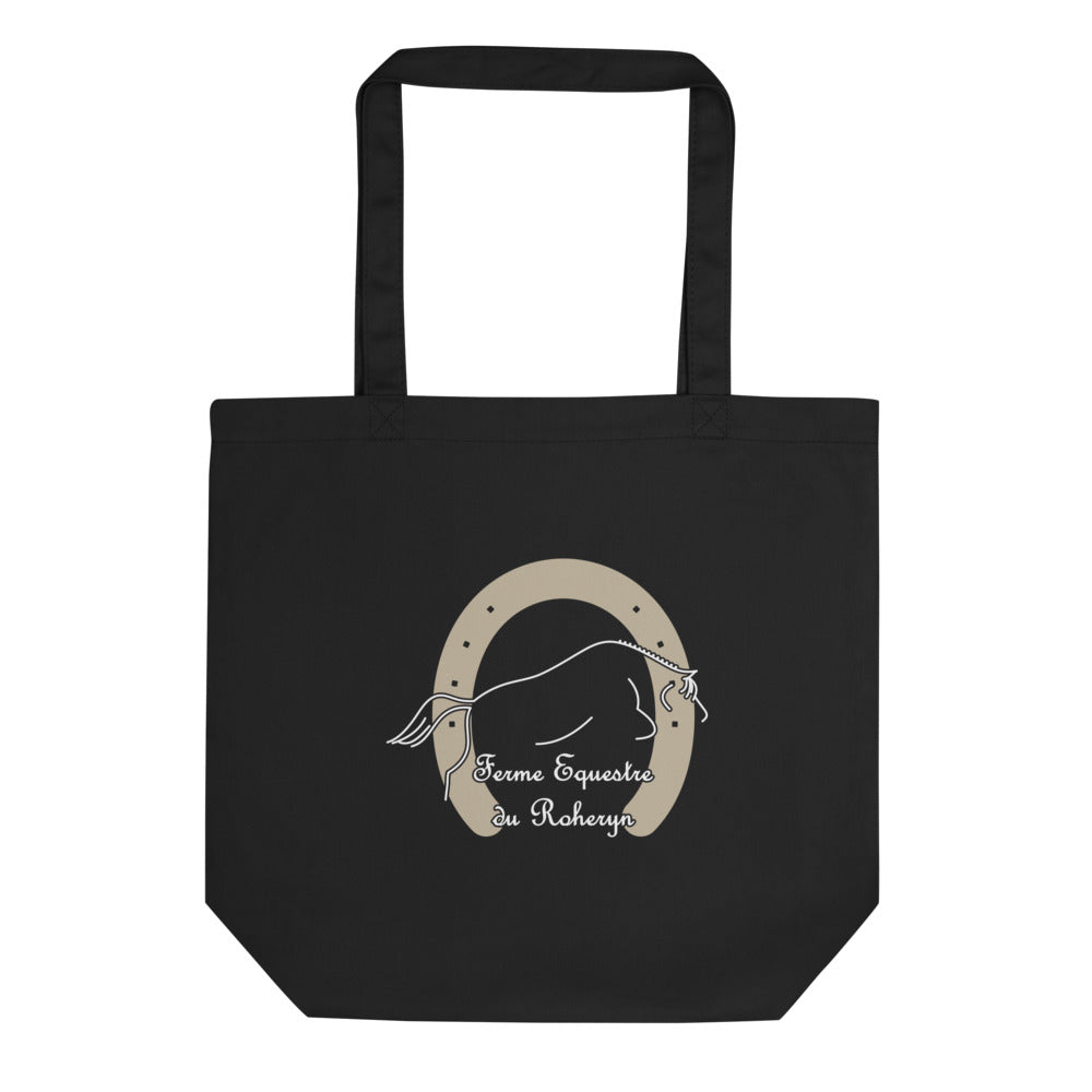 Tote Bag classique Les Poneys du Roheryn, Noir, à plat, vue de face