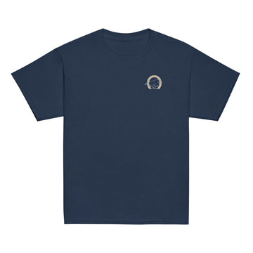 T-shirt classique enfant Les Poneys du Roheryn, Bleu marine, à plat, vue de face