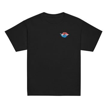 T-shirt classique enfant Ozoir Taekwondo, Noir, à plat, vue de face