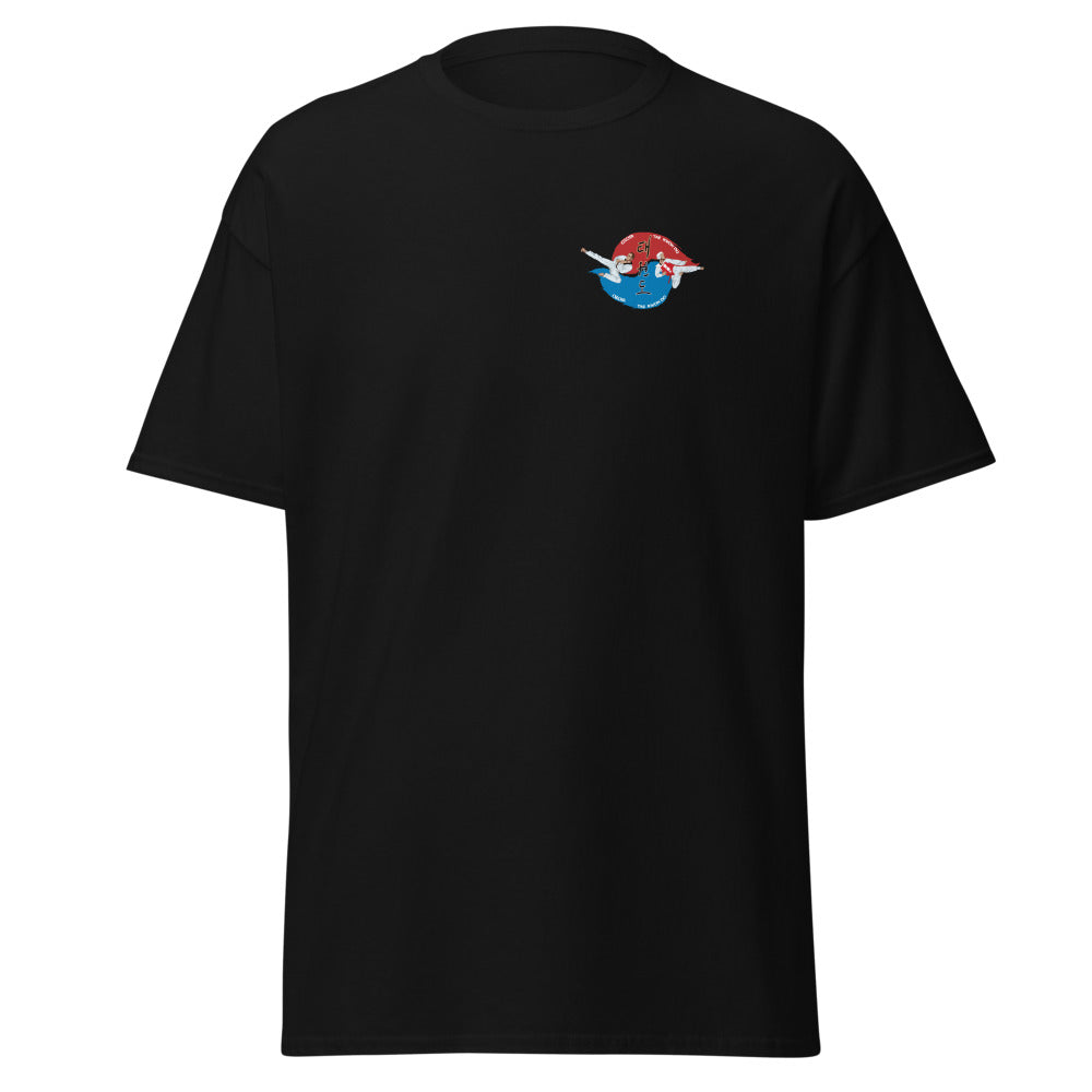 T-shirt classique unisexe Ozoir Taekwondo, Noir, vue de face