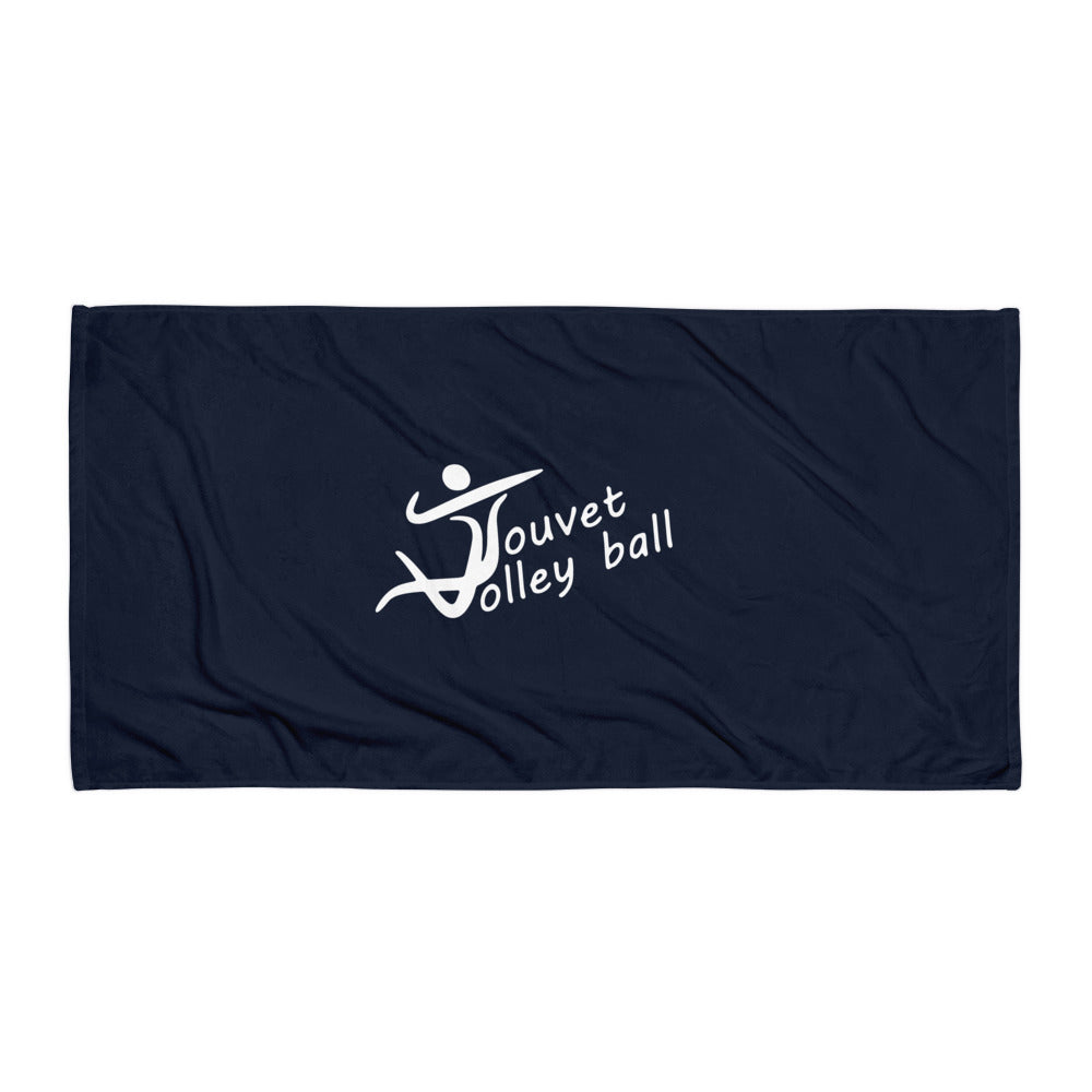 Serviette classique Touvet volley Ball Grésivaudan, Blanc, à plat, flat