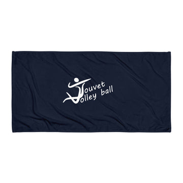 Serviette classique Touvet volley Ball Grésivaudan, Blanc, à plat, flat