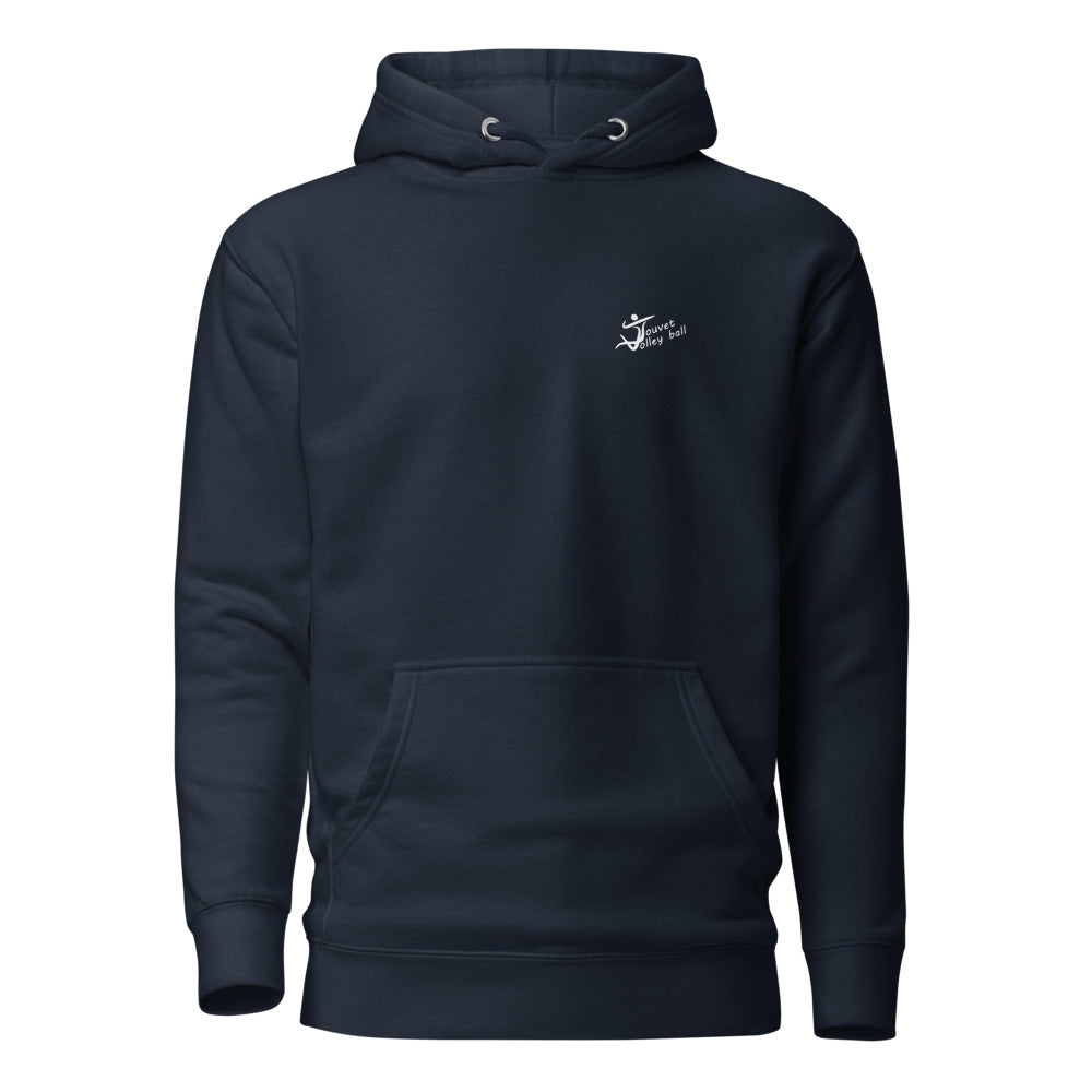 Sweat classique à capuche unisexe Touvet volley Ball Grésivaudan, Navy Blazer, vue de face