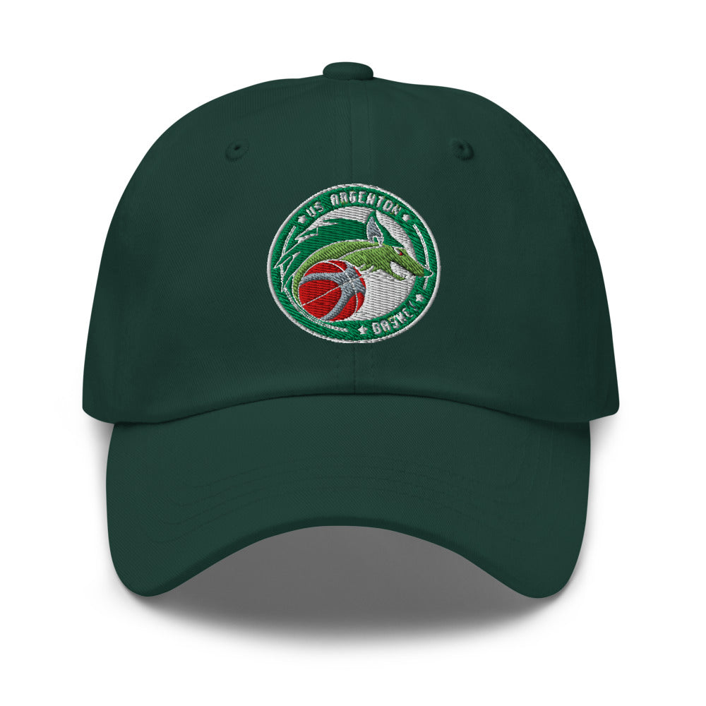Casquette classique US Argenton Basket — Vert Sapin, vue de face