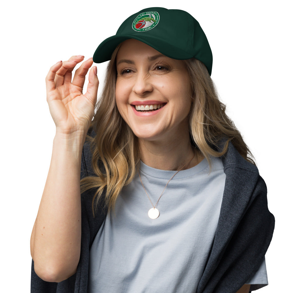 Casquette classique US Argenton Basket — Vert Sapin, vue trois quarts
